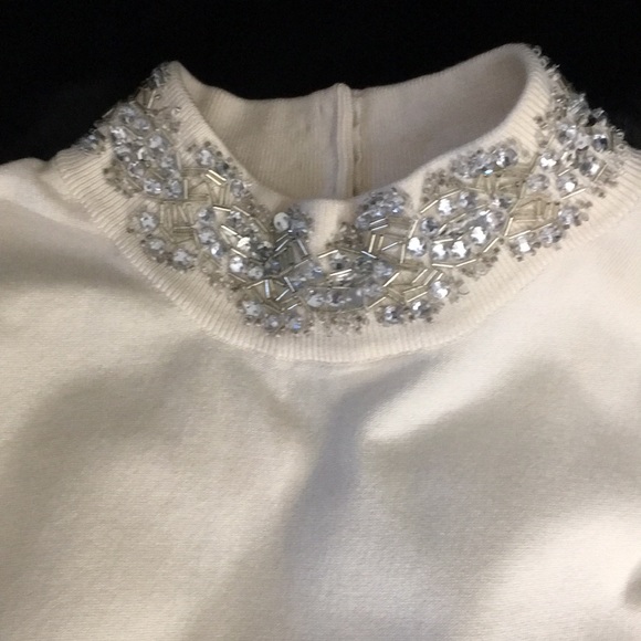 Style & Co Blinged Neckline Sweater - Picture 3 of 7